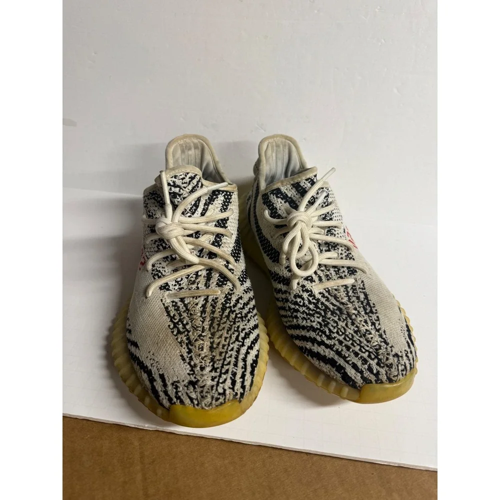 Adidas Yeezy Boost 350 V2 Zebra Casual Athletic‎ Shoes Sneakers Size 8
